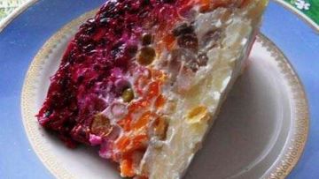 Рецепт Сельди под шубой с желатином