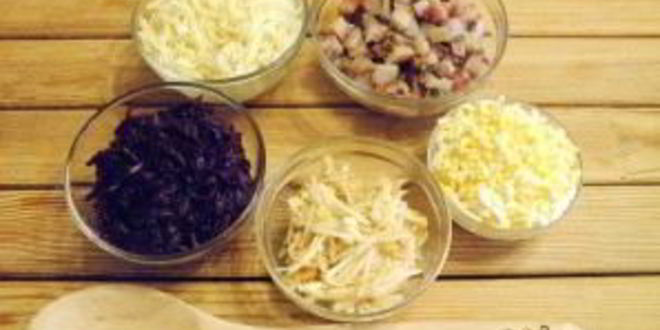 Рецепт селедки под шубой без моркови