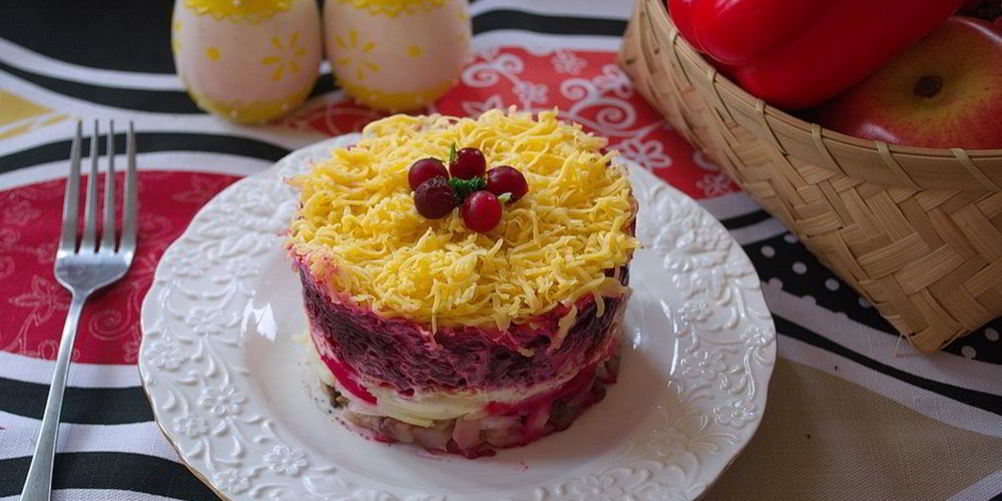 Как приготовить селедку под шубой порционная