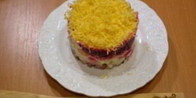 Рецепт селедки под шубой порционная