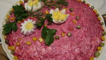 Рецепт Селедки под шубой с яблоками