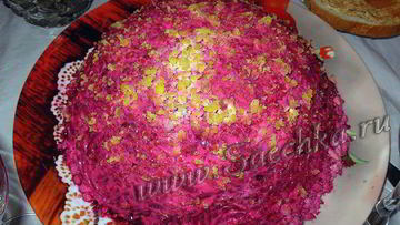 Рецепт Селедки под шубой с яйцом