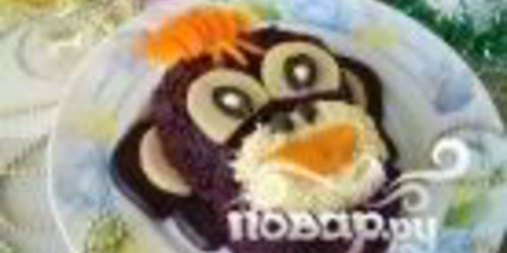 Как приготовить селедку под шубой в виде обезьянки