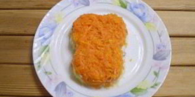 Рецепт селедки под шубой в виде обезьянки