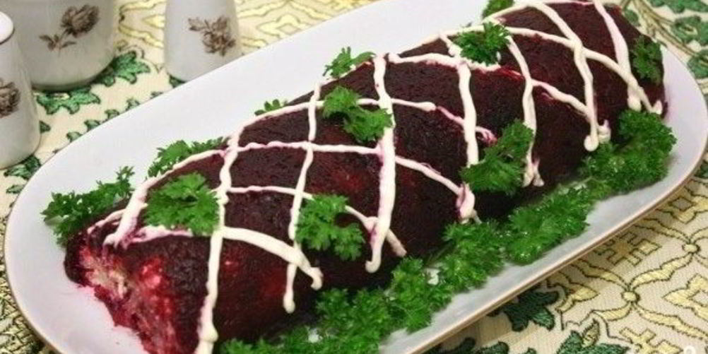 Как приготовить селедку под шубой в виде рулета