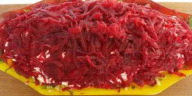 Рецепт селедки под свекольной шубой