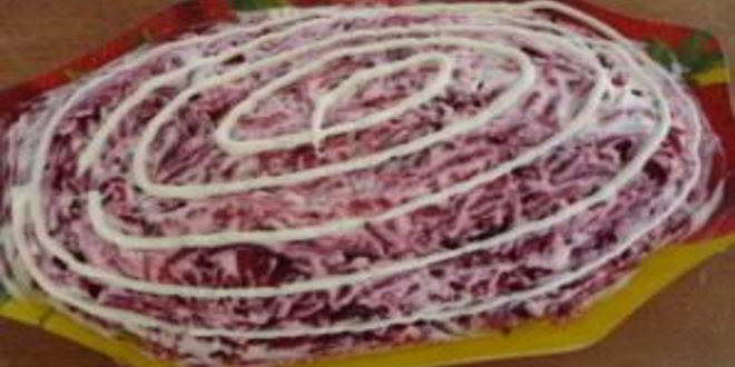 Рецепт селедки под свекольной шубой