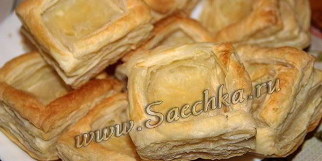 Рецепт закуски из слоеного теста селедка под шубой