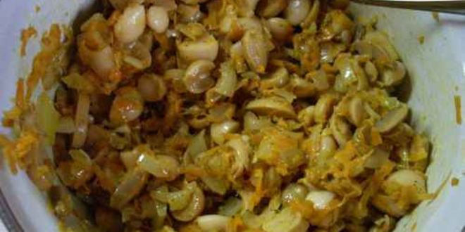 Рецепт салата с фасолью и шампиньонами