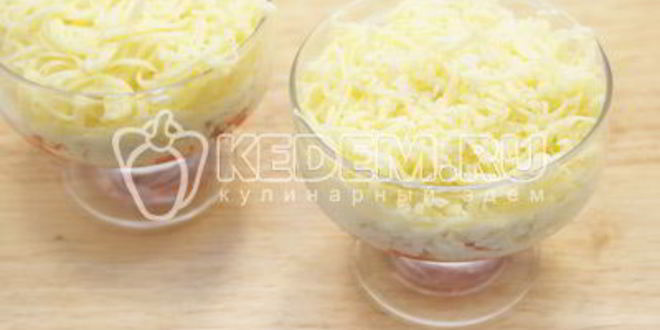 Рецепт салата с красной рыбой