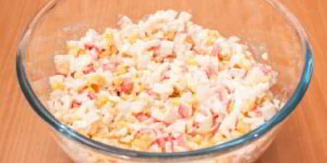 Рецепт салата с кукурузой