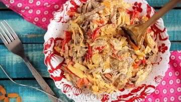 Рецепт Салата с курицей и перцем