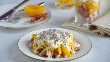 Рецепт Салата с персиками