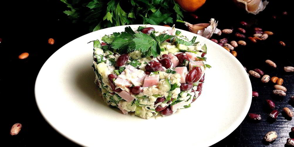 Как приготовить салат сырно-фасолевый