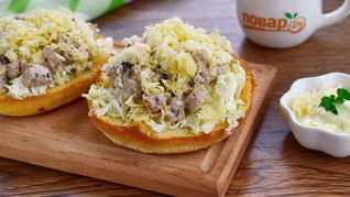 Рецепт Брускетты Цезарь