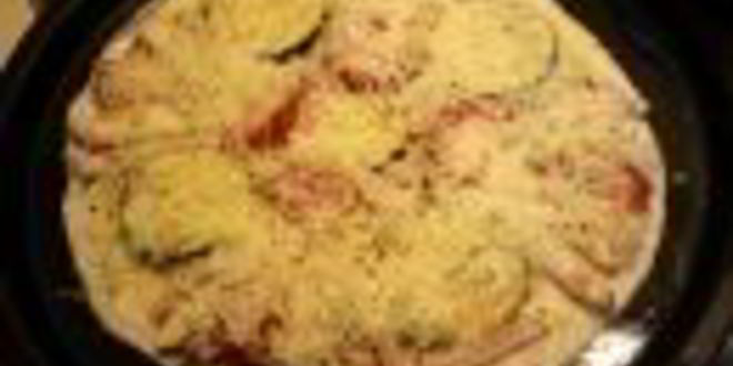 Рецепт пиццы на лаваше по мотивам салата цезарь