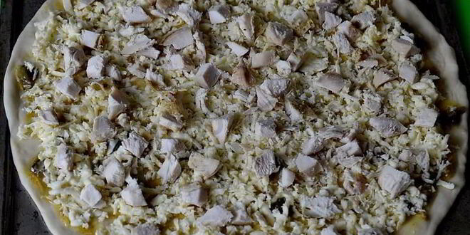 Рецепт пиццы цезарь в духовке на дрожжевом тесте