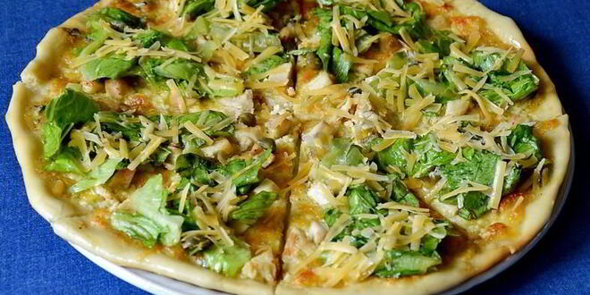 Рецепт пиццы цезарь в духовке на дрожжевом тесте