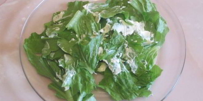 Рецепт салата цезарь с семгой