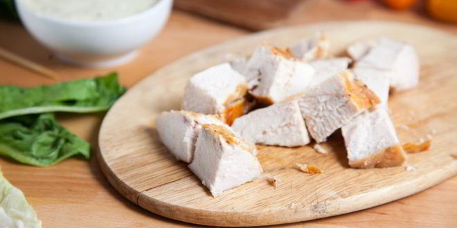 Рецепт шашлыка из куриной грудки под соусом цезарь