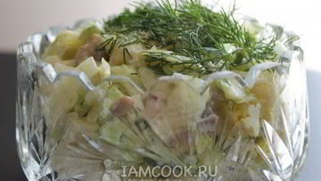 Рецепт Селедочного салата Под водочку