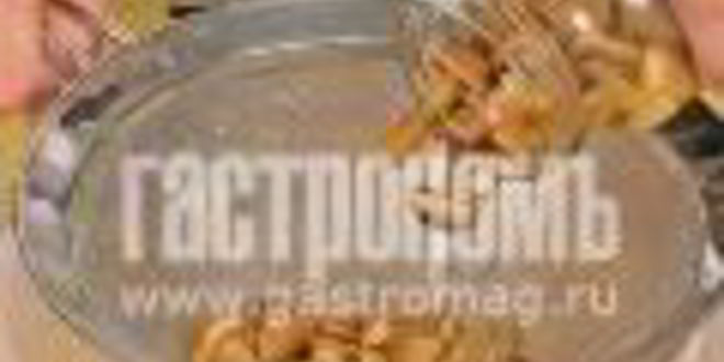 Рецепт салата винегрет с маринованными опятами