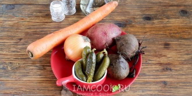 Рецепт винегрета без горошка