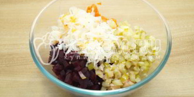 Рецепт винегрета классического с фасолью