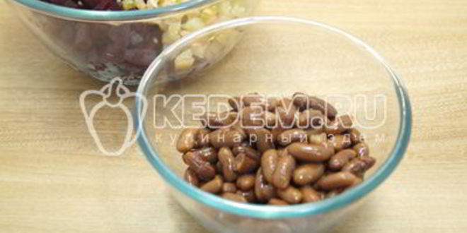 Рецепт винегрета классического с фасолью