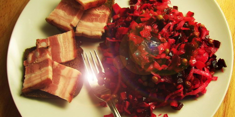 Как приготовить винегрет классический с запеченными овощами