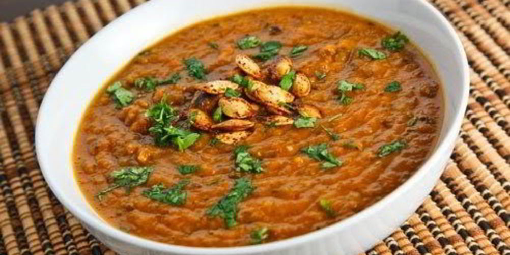 Как приготовить винегрет-пюре с тыквой и семгой