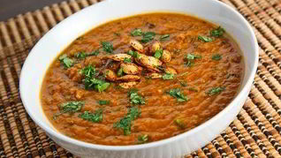 Рецепт Винегрета-пюре с тыквой и семгой