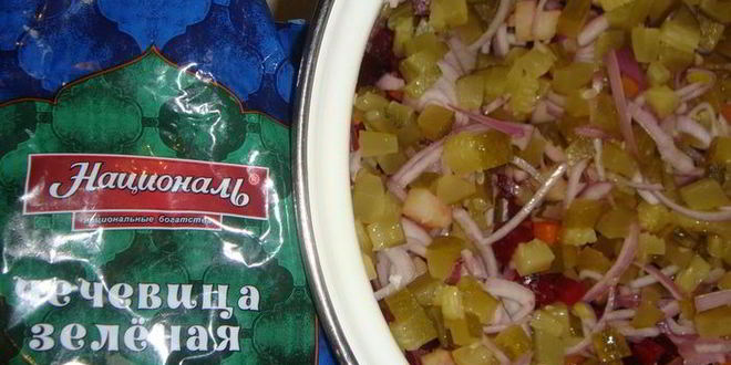 Рецепт винегрета с чечевицей