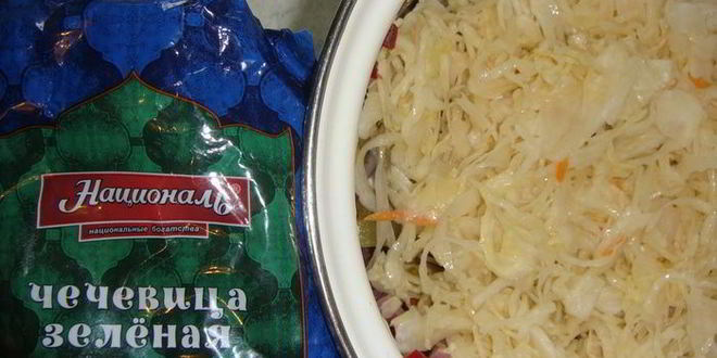 Рецепт винегрета с чечевицей