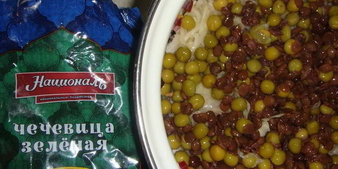 Рецепт винегрета с чечевицей