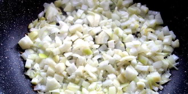 Рецепт винегрета с фасолью и жареным луком