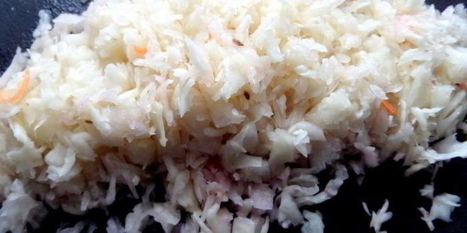 Рецепт винегрета с фасолью и жареным луком