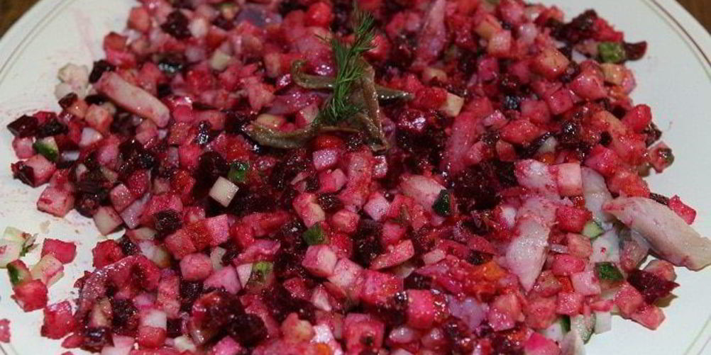 Как приготовить винегрет с фасолью