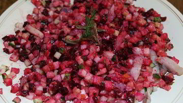 Рецепт Винегрета с фасолью