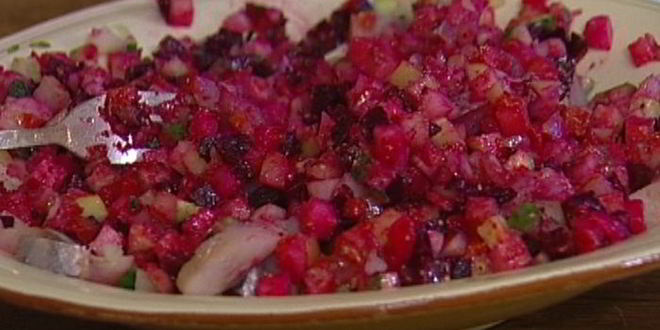 Рецепт винегрета с фасолью