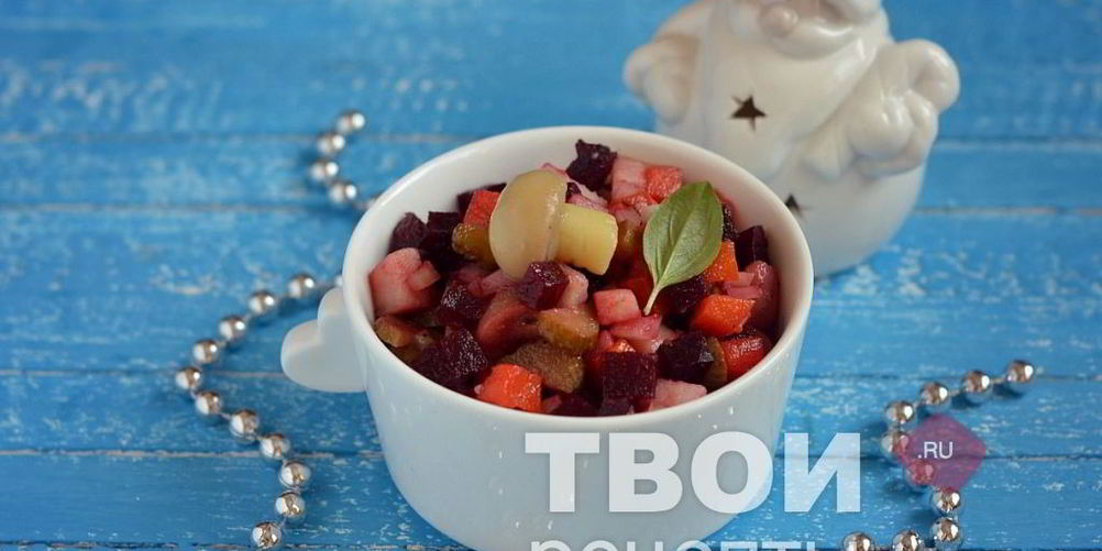 Как приготовить винегрет с грибами