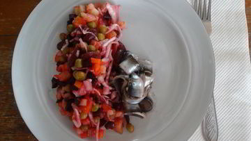 Рецепт Винегрета с килькой