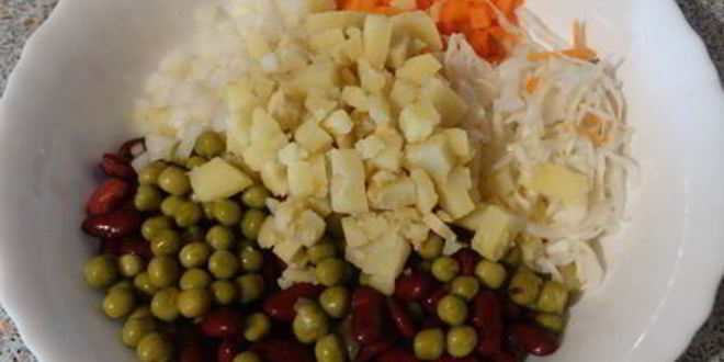 Рецепт винегрета с килькой