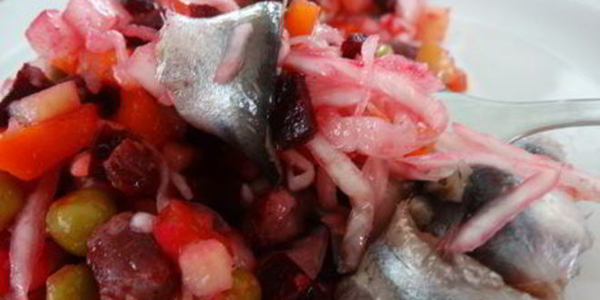 Рецепт винегрета с килькой