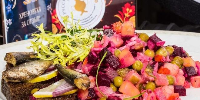 Рецепт винегрета с квашеной капустой и горошком