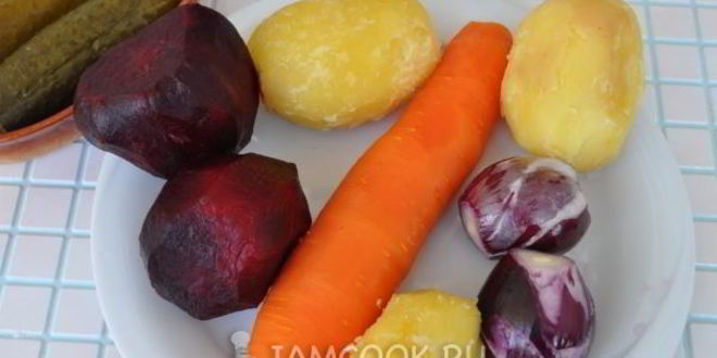 Рецепт винегрета с квашеной капустой