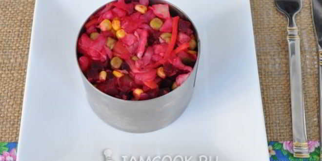 Рецепт винегрета с квашеной капустой