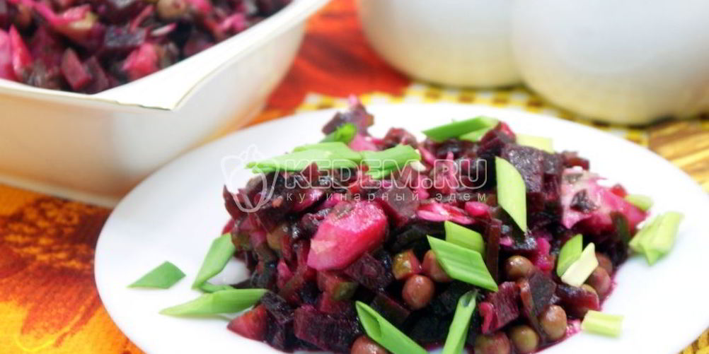 Как приготовить винегрет с морской капустой