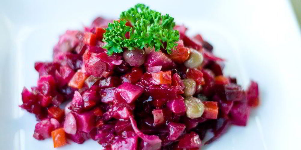 Как приготовить винегрет с опятами