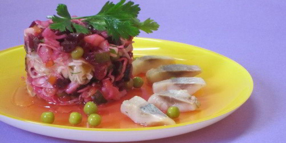 Как приготовить винегрет с сельдью